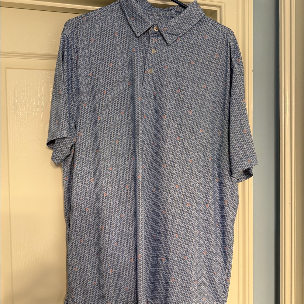 Lightweight/Moisture wicking Blue Polo Shirt